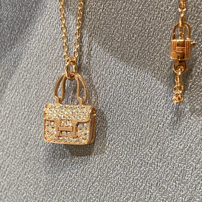[Glimmer]CONSTANCE PEDANT DIAMOND NECKLACE