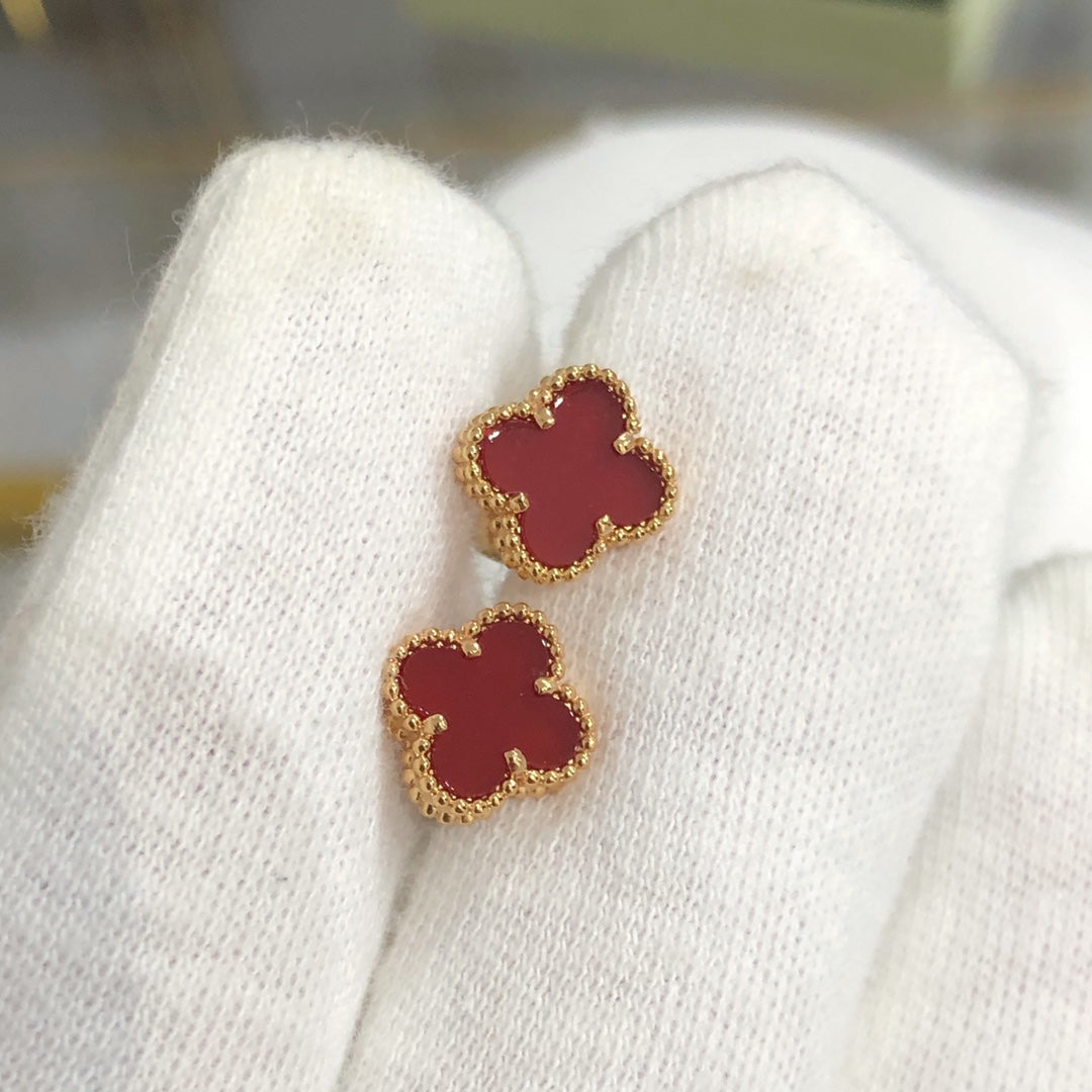 [Glimmer]CLOVER MINI GOLD EARRINGS