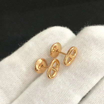 [Glimmer]CHAINE SMALL EARRINGS GOLD AND SILVER