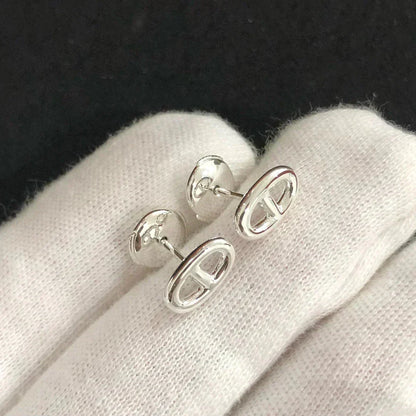 [Glimmer]CHAINE SMALL EARRINGS GOLD AND SILVER