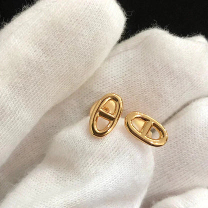 [Glimmer]CHAINE SMALL EARRINGS GOLD AND SILVER