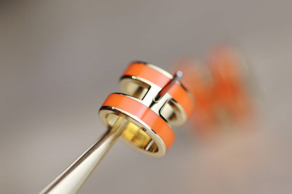 [Glimmer]MINI POP H EARRINGS ORANGE