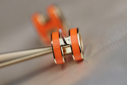 [Glimmer]MINI POP H EARRINGS ORANGE