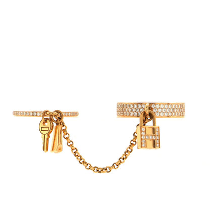 [Glimmer]HM KELLY CLOCHETTE DOUBLE RING IN  WITH DIAMONDS