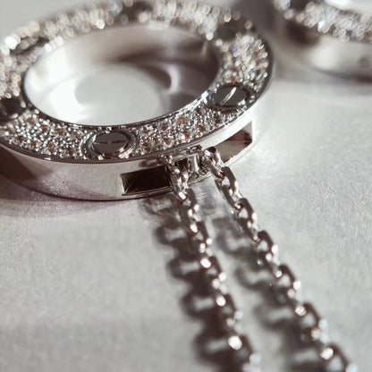 [Glimmer]LOVE NECKLACE ADJUSTABLE SILVER