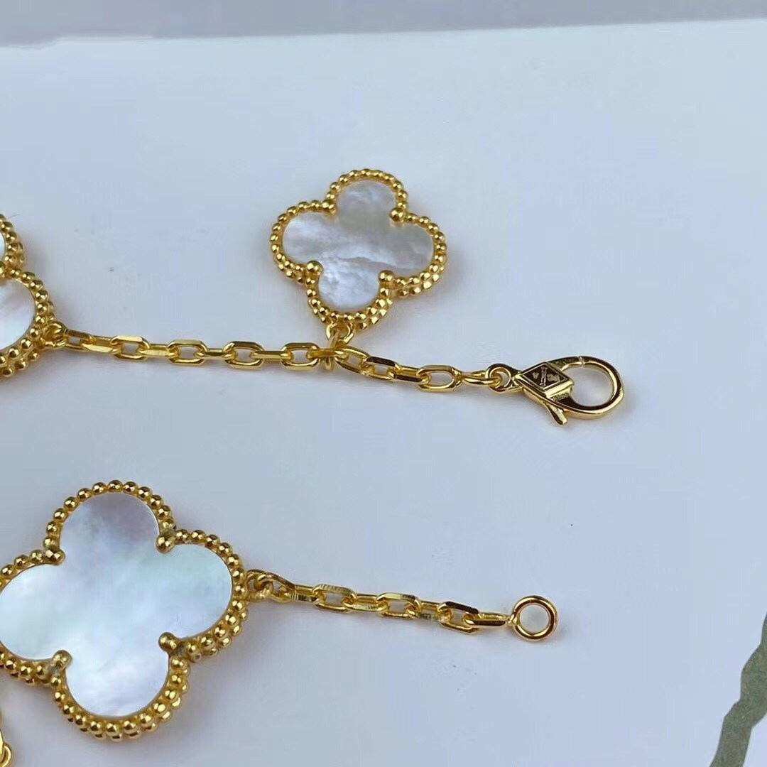 [Glimmer]MAGIC CLOVER MOP GOLD BRACELET 5 MOTIFS