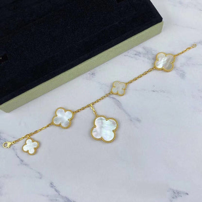 [Glimmer]MAGIC CLOVER MOP GOLD BRACELET 5 MOTIFS