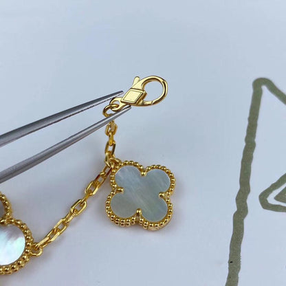 [Glimmer]MAGIC CLOVER MOP GOLD BRACELET 5 MOTIFS