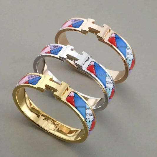 [Glimmer]H BRACELET DOTTED BORDER 12MM