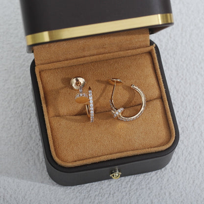 [Glimmer]JUSTE EARRINGS 12.75MM PINK GOLD DIAMOND