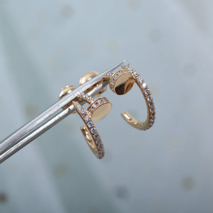 [Glimmer]JUSTE EARRINGS 12.75MM PINK GOLD DIAMOND