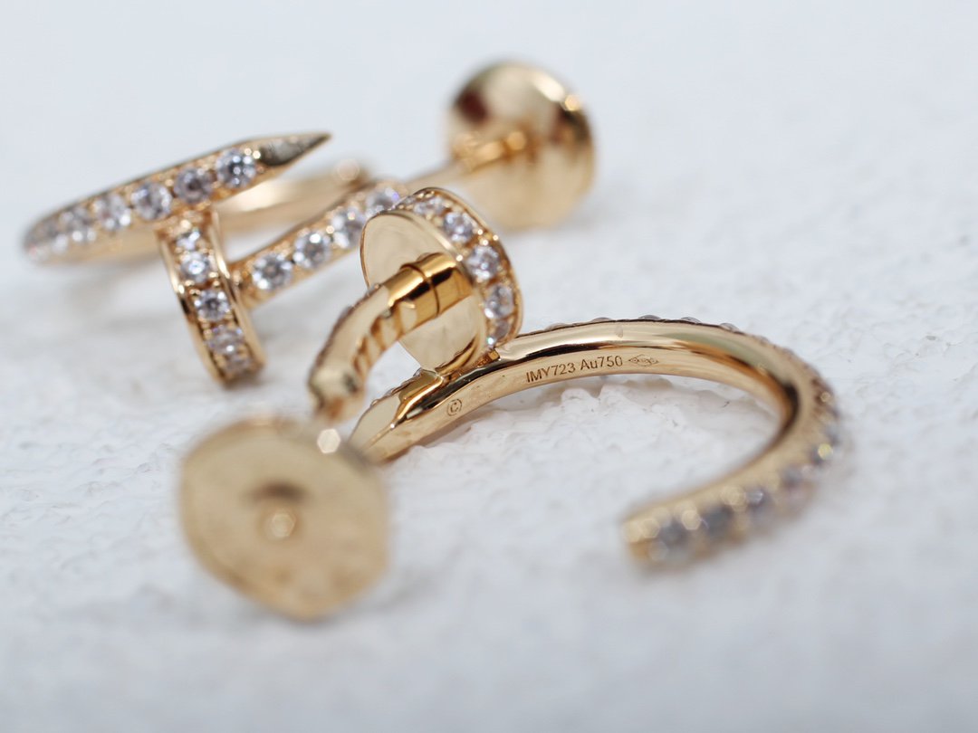 [Glimmer]JUSTE EARRINGS 12.75MM PINK GOLD DIAMOND