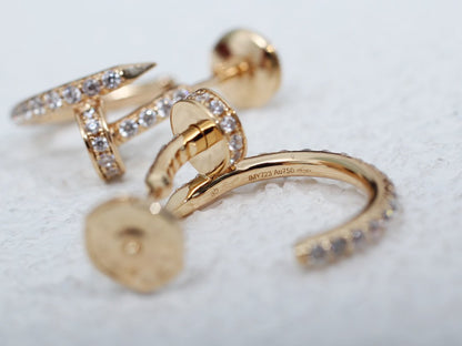 [Glimmer]JUSTE EARRINGS 12.75MM PINK GOLD DIAMOND