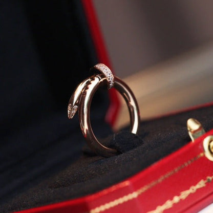 [Glimmer]JUSTE RING 2.65MM PINK GOLD DIAMOND