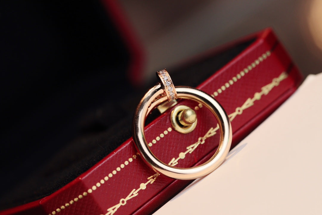 [Glimmer]JUSTE RING 2.65MM PINK GOLD DIAMOND