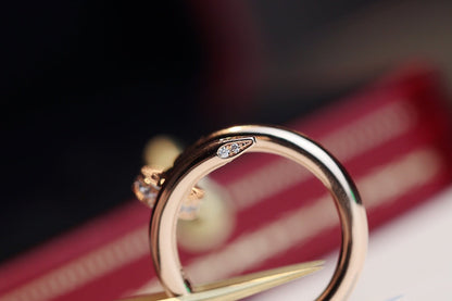 [Glimmer]JUSTE RING 2.65MM PINK GOLD DIAMOND