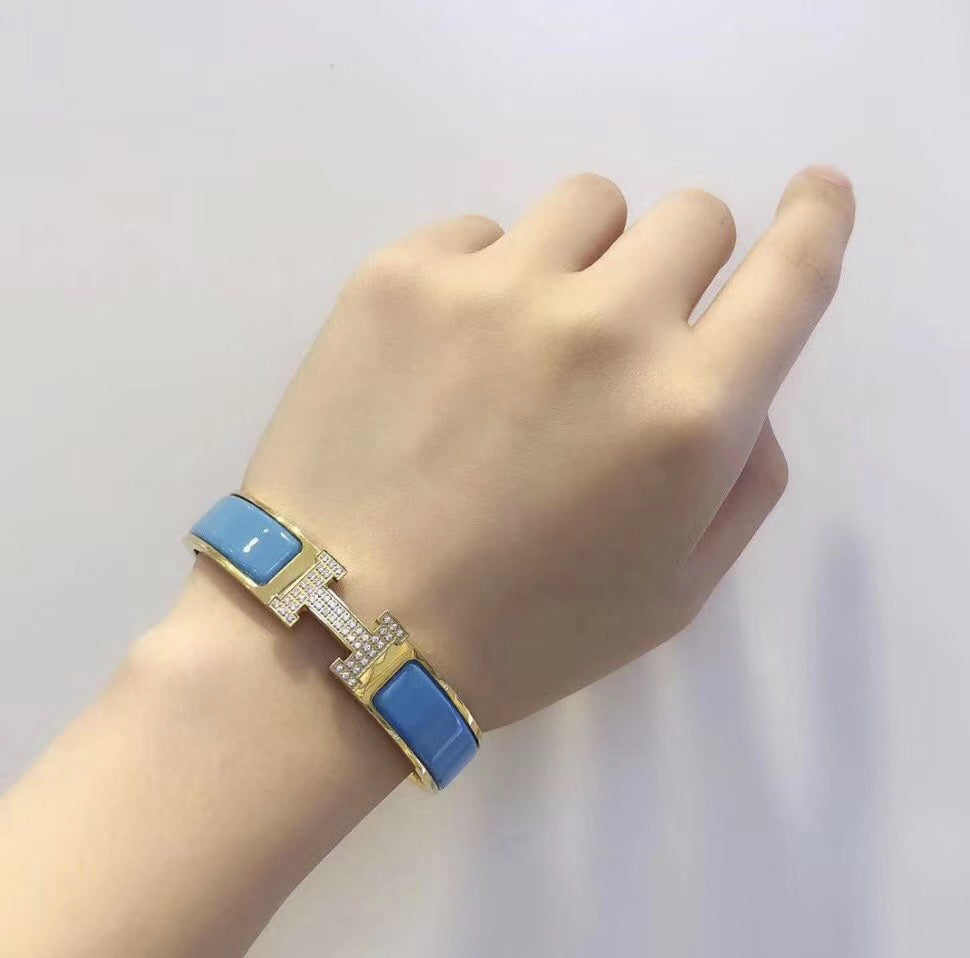 [Glimmer]H CLOUD BLUE BRACELET GOLD DIAMOND
