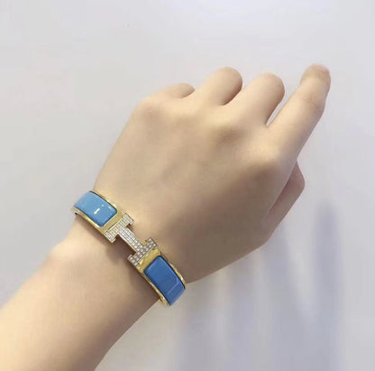 [Glimmer]H CLOUD BLUE BRACELET GOLD DIAMOND