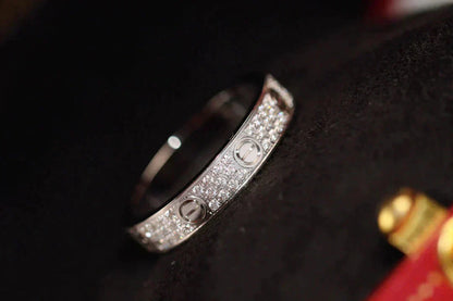 [Glimmer]LOVE RING 3.6MM DIAMOND PAVED