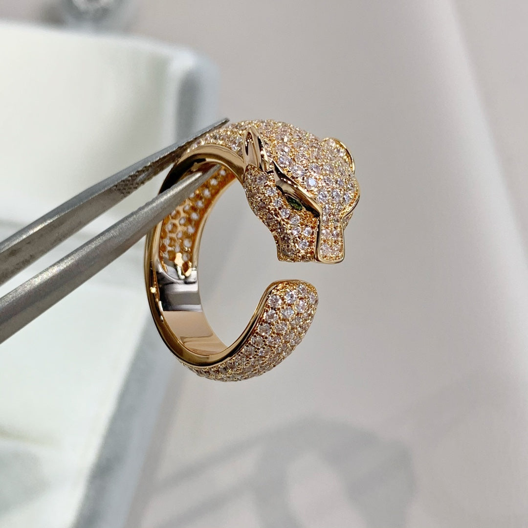 [Glimmer]PANTHERE PINK GOLD DIAMOND RING