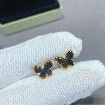 [Glimmer]BUTTERFLY DARK MOP  EARRINGS