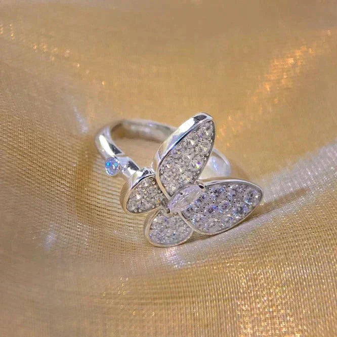 [Glimmer]BUTTERFLY DIAMOND RING