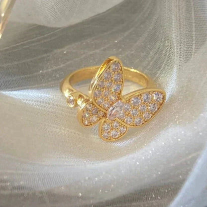 [Glimmer]BUTTERFLY DIAMOND RING