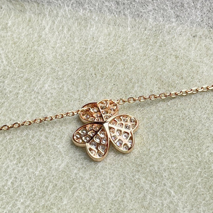 [Glimmer]FLOWER DIAMOND NECKLACE