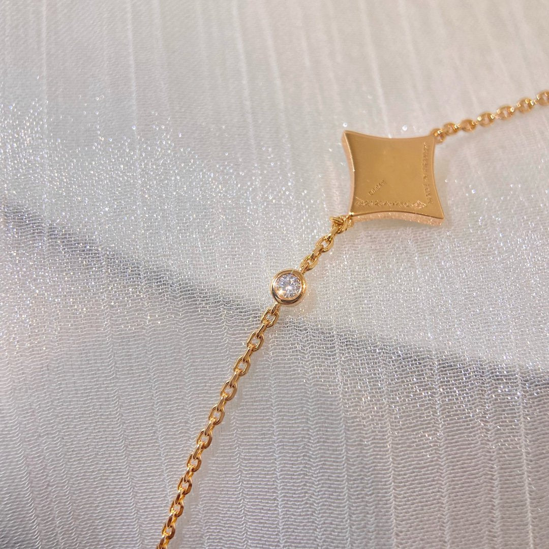 [Glimmer]COLOR STAR PINK GOLD DIAMOND BRACELET