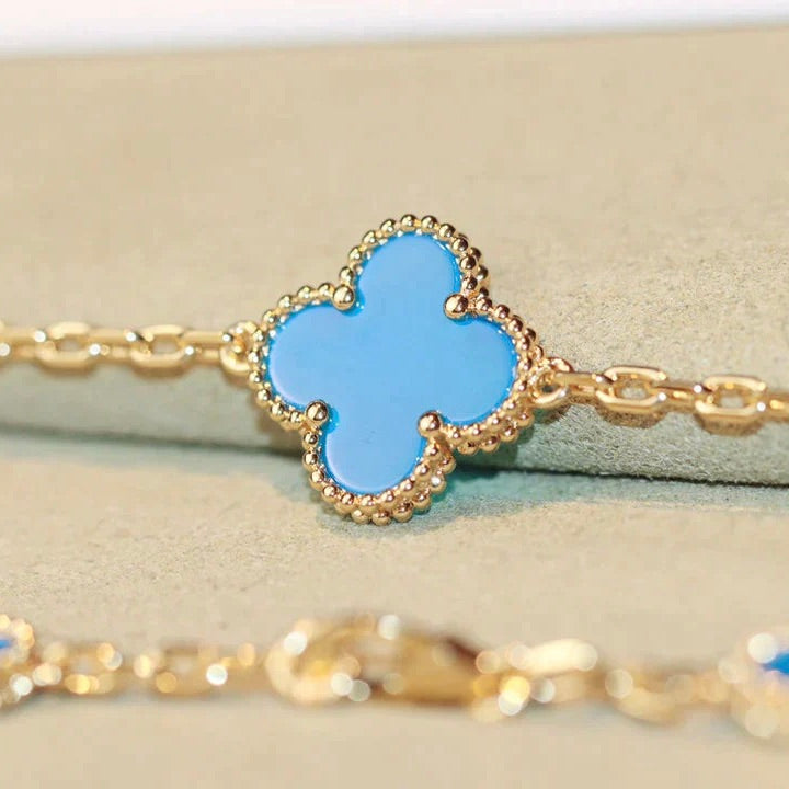 [Glimmer]CLOVER 20 MOTIFS TURQUOISE GOLD