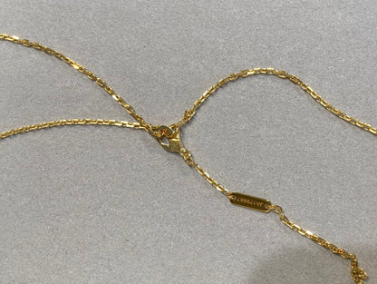 [Glimmer]CLOVER 25MM NECKLACE GOLD CARNELIAN