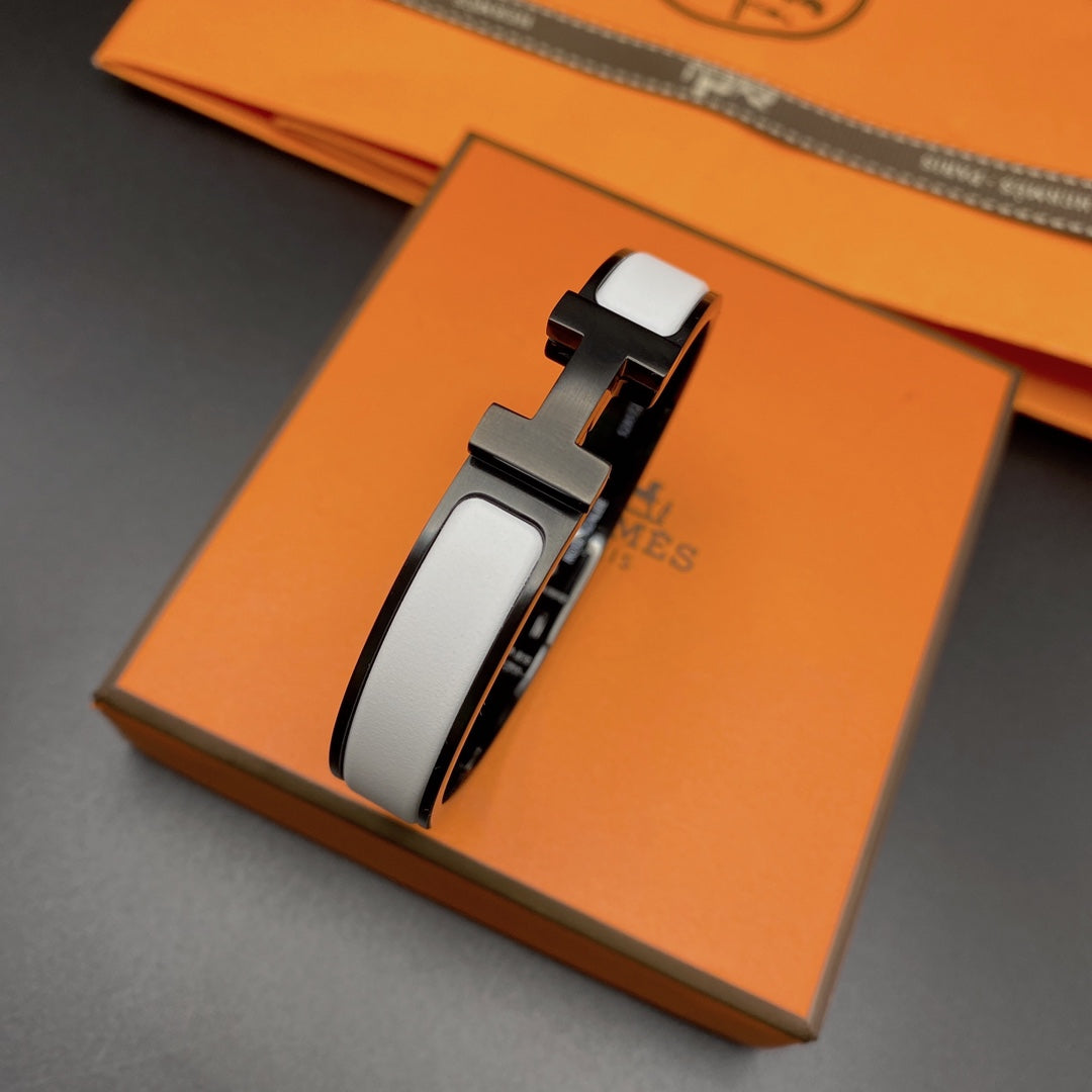 [Glimmer]H BRACELET 12MM BLACK WHITE CERAMIC