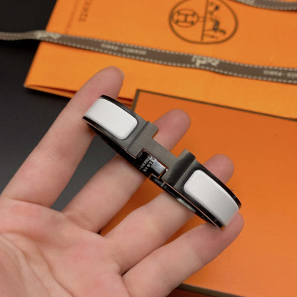[Glimmer]H BRACELET 12MM BLACK WHITE CERAMIC