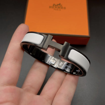 [Glimmer]H BRACELET 12MM BLACK WHITE CERAMIC