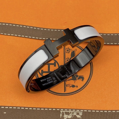 [Glimmer]H BRACELET 12MM BLACK WHITE CERAMIC