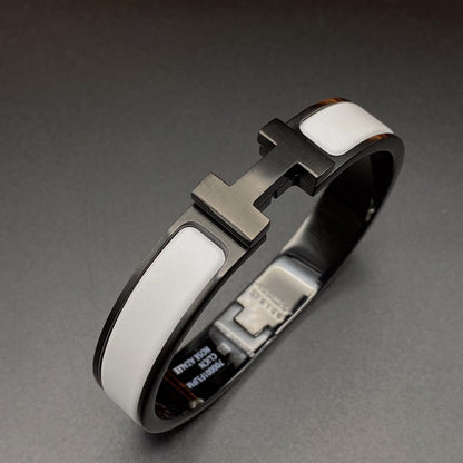 [Glimmer]H BRACELET 12MM BLACK WHITE CERAMIC