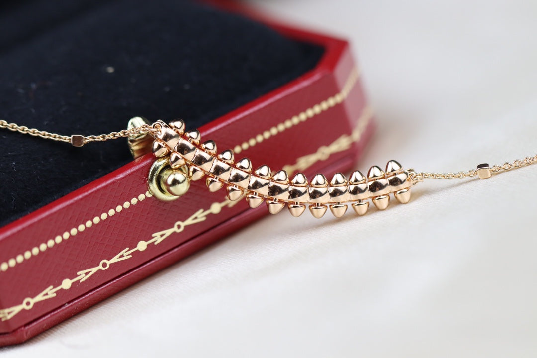 [Glimmer]CLASH PINK GOLD NECKLACE