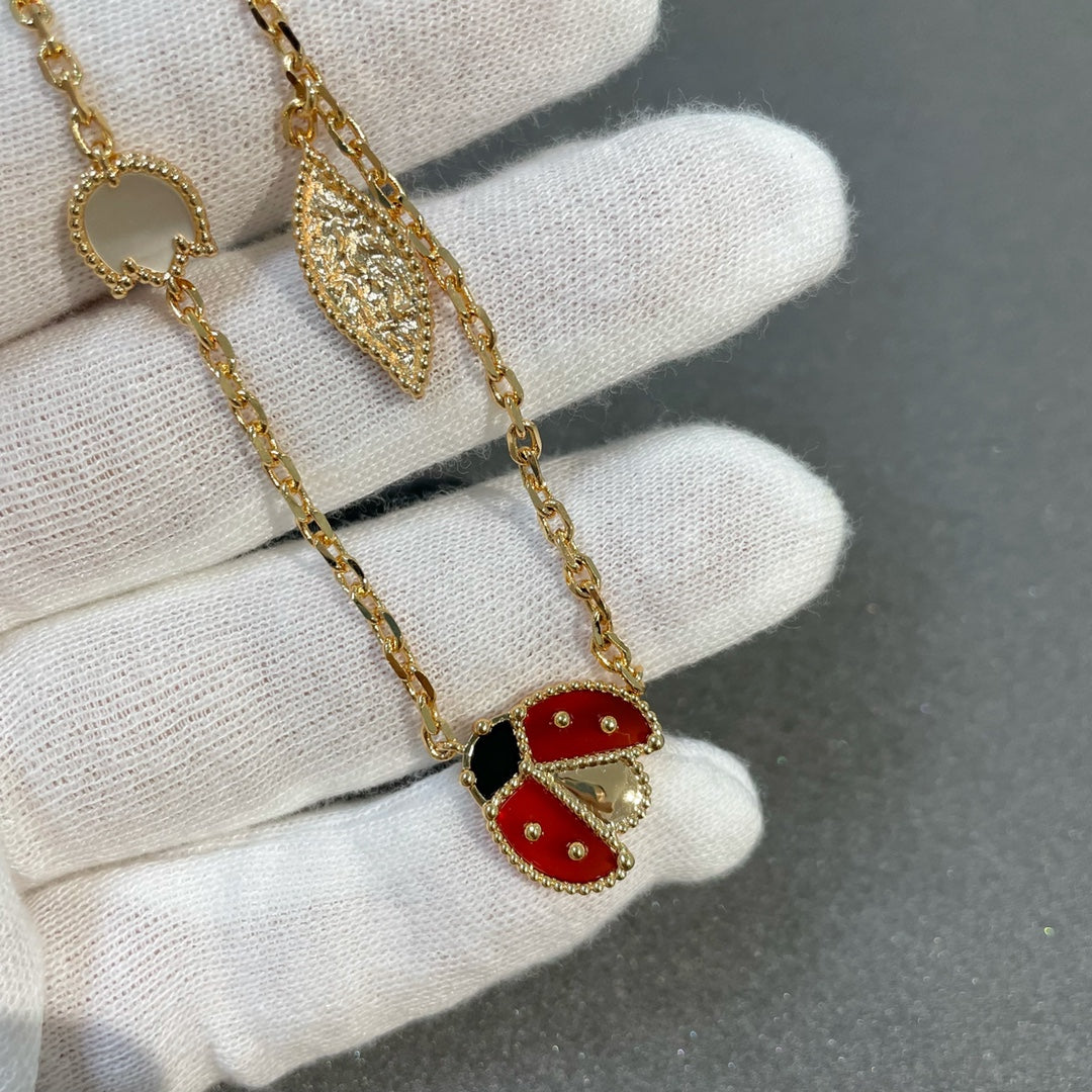 [Glimmer]LUCKY SPRING 15 MOTIFS GOLD NECKLACE