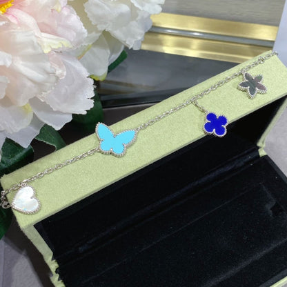 [Glimmer]LUCKY SPRING SILVER BRACELET 4 MOTIF