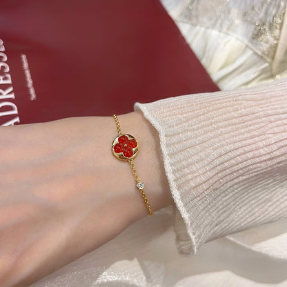 [Glimmer]SUN PEDANT CARNELIAN BRACELET