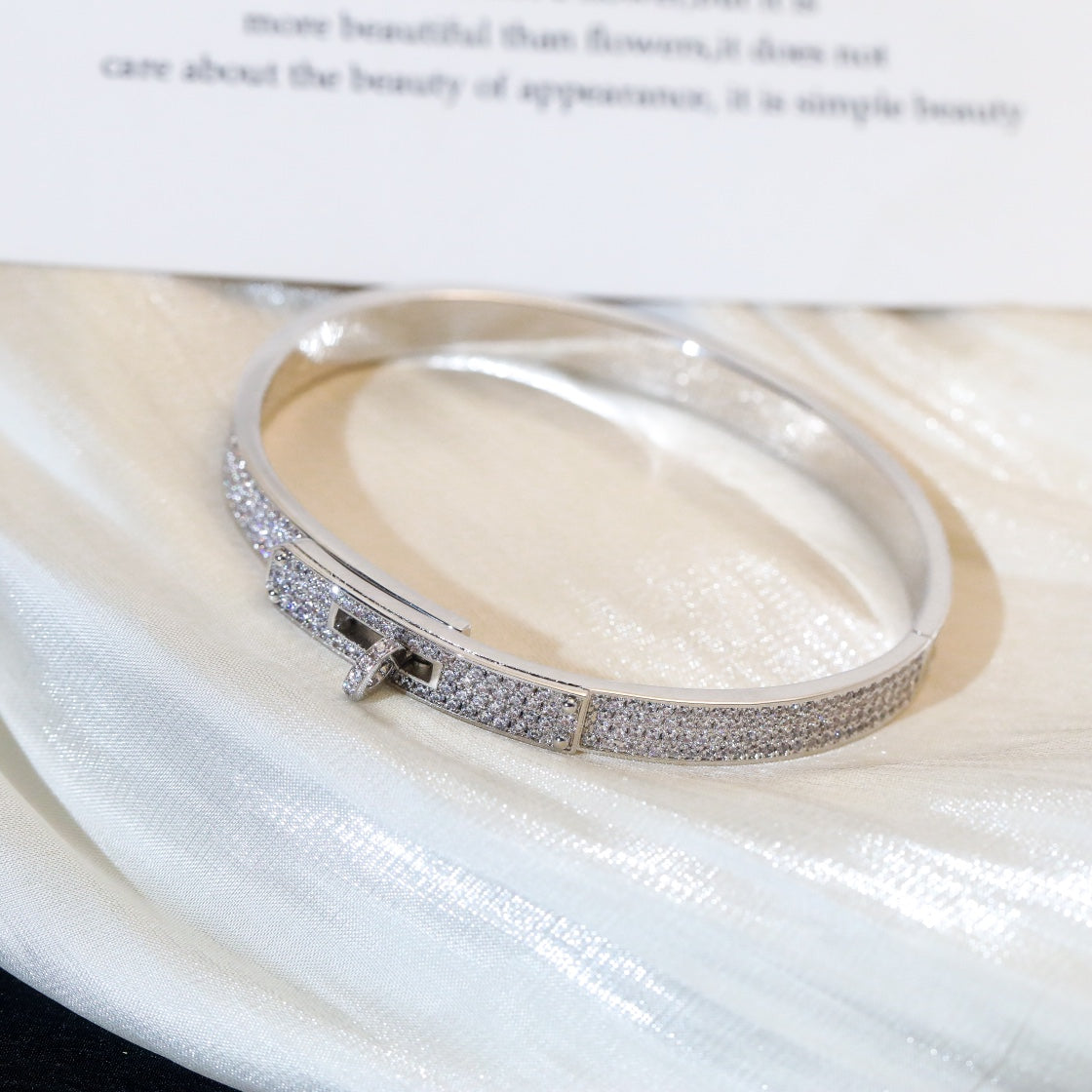 [Glimmer]KELLY BRACELET DIAMOND PAVED