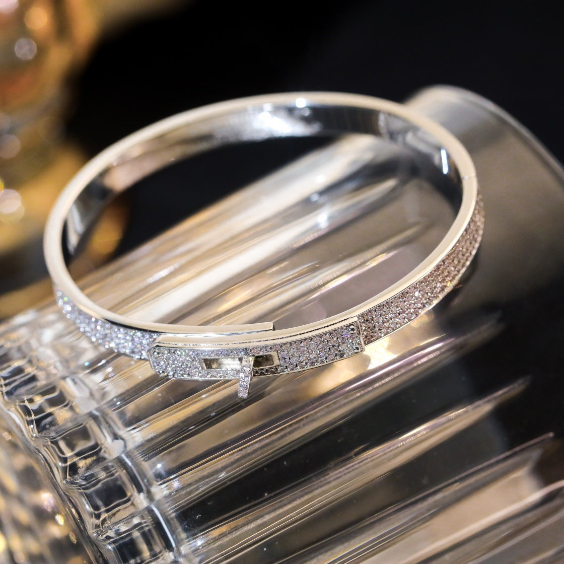[Glimmer]KELLY BRACELET DIAMOND PAVED