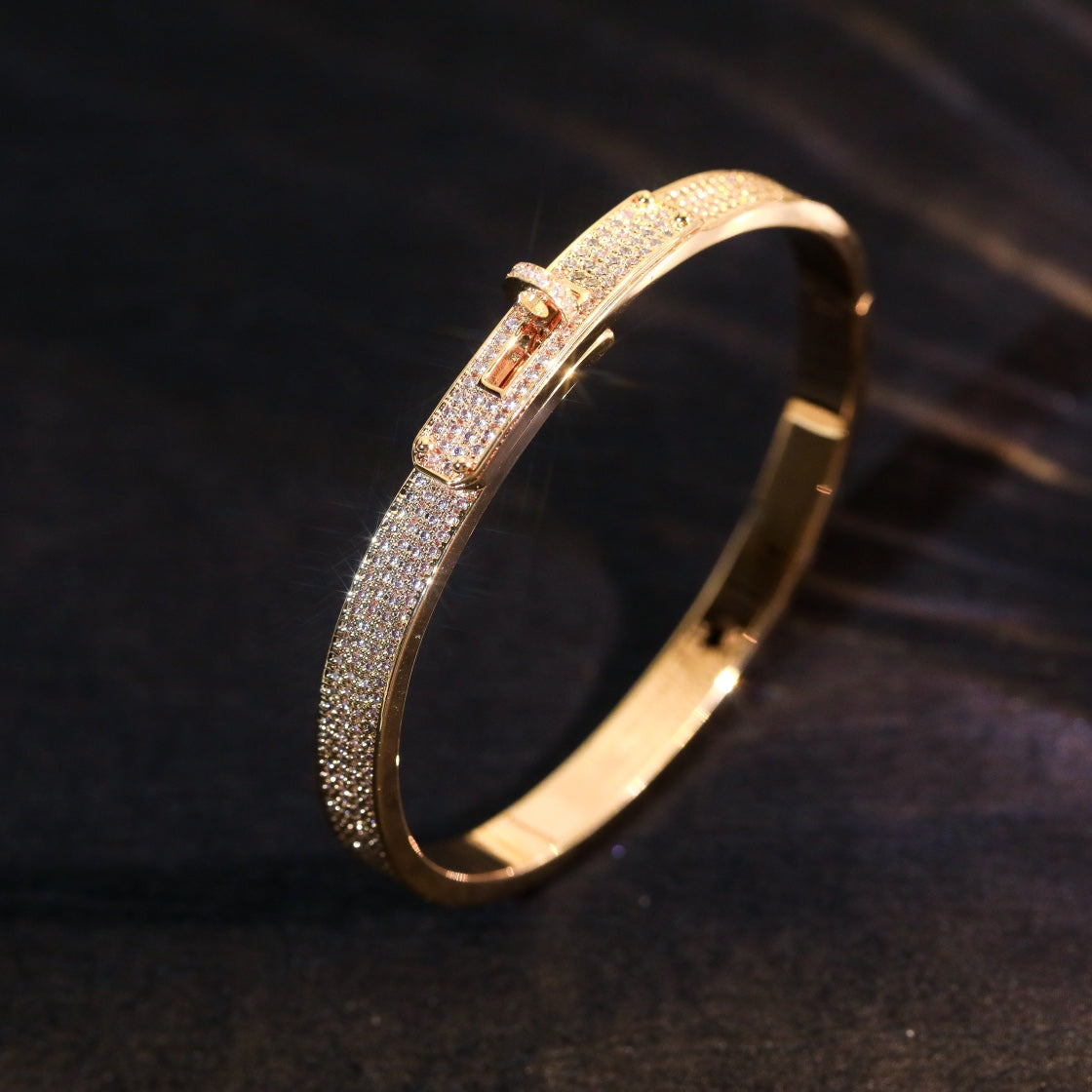[Glimmer]KELLY BRACELET DIAMOND PAVED