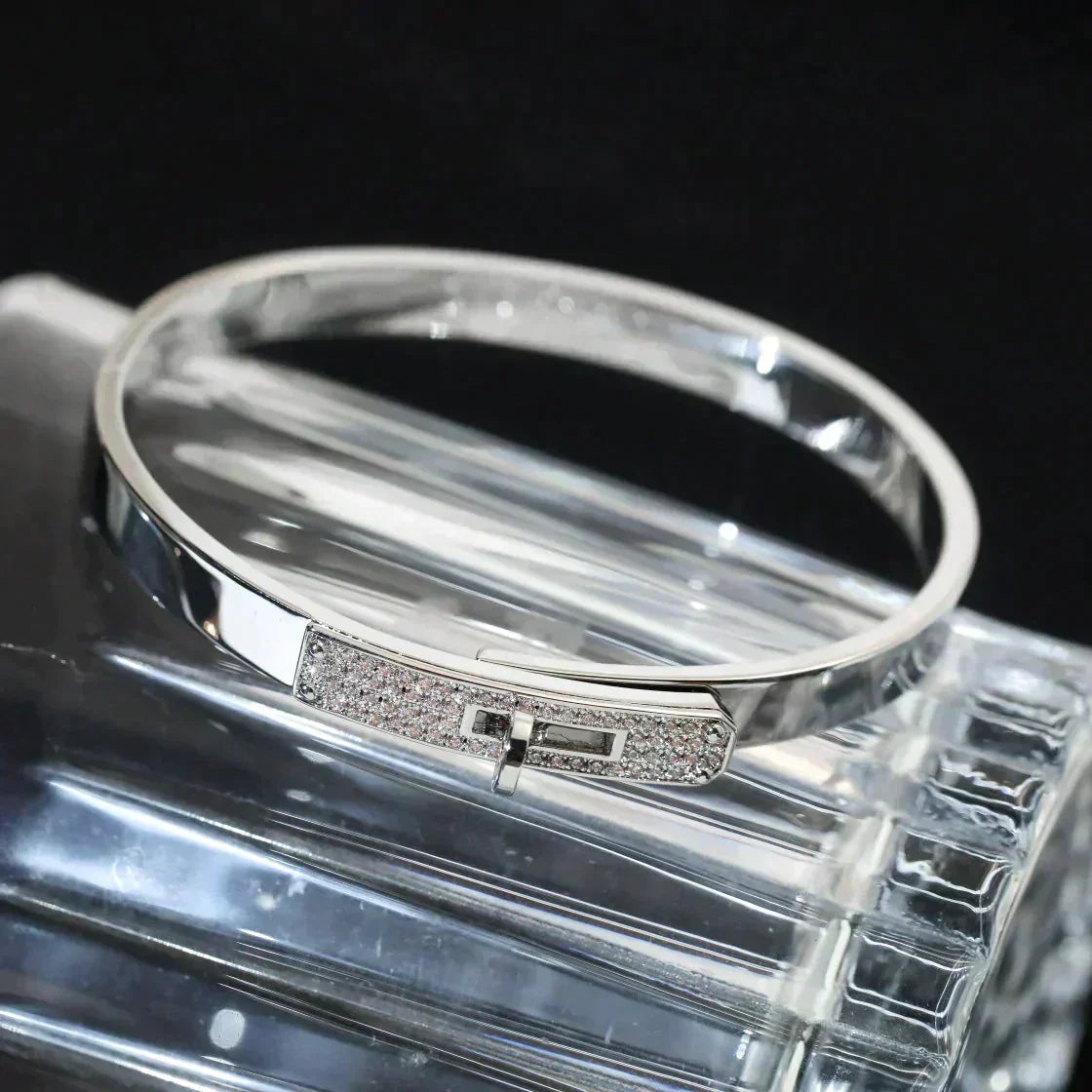 [Glimmer]KELLY SILVER DIAMOND BRACELET