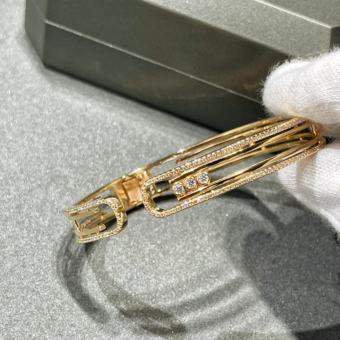 [Glimmer]MOVE 10TH PAVED DIAMOND BRACELET