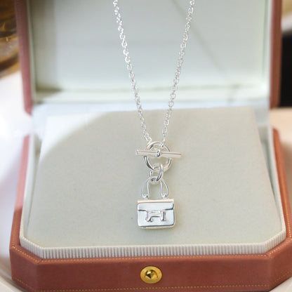 [Glimmer]POP H PEDANT SILVER NECKLACE