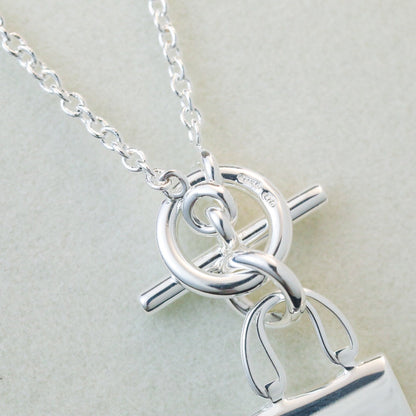 [Glimmer]POP H PEDANT SILVER NECKLACE
