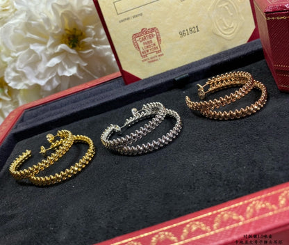 [Glimmer]CLASH LARGE HOOP EARRINGS