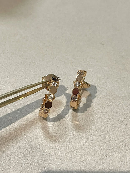 [Glimmer]Hollow Design Four-Leaf Clover Flower Shape Ring
