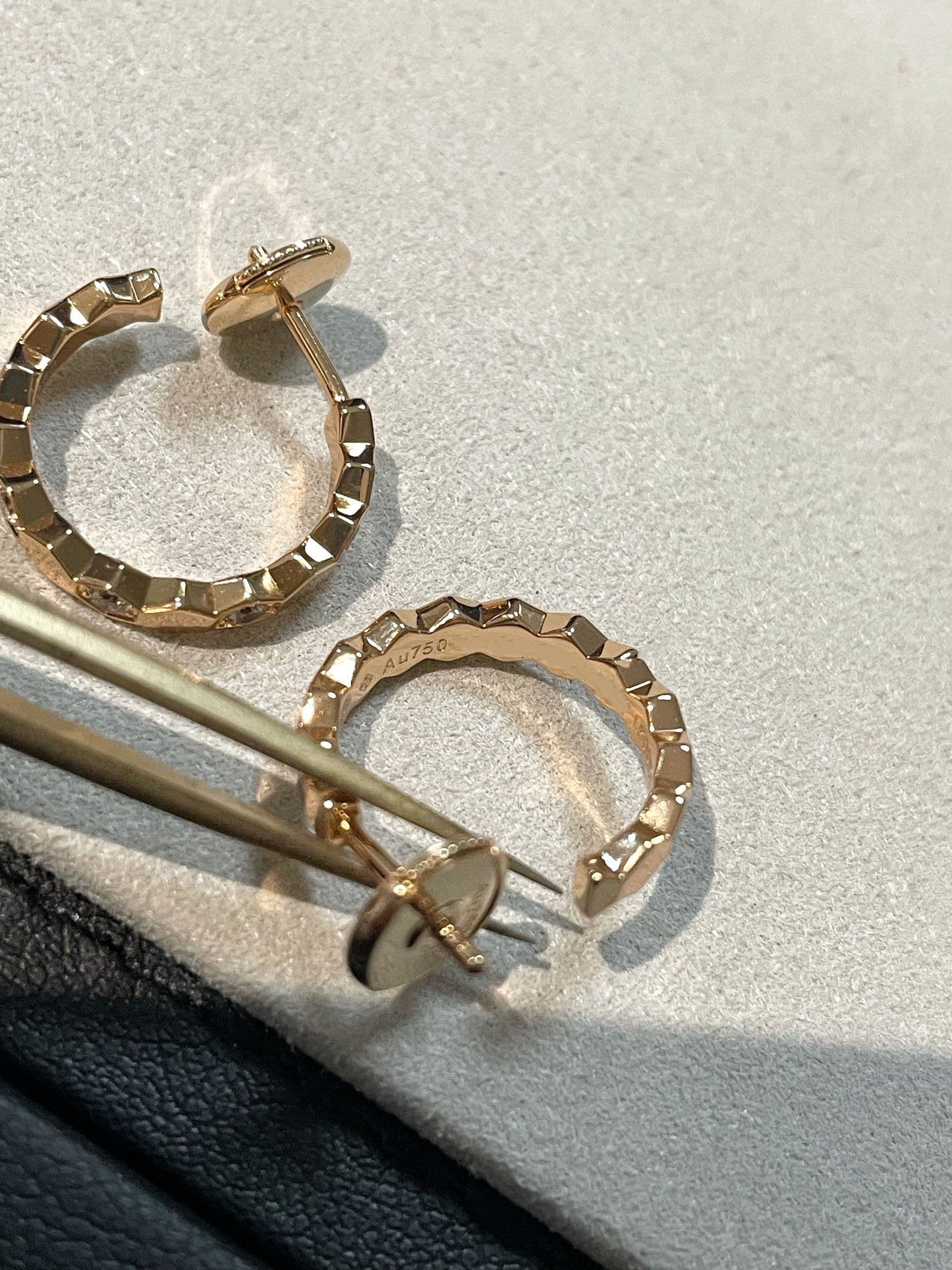 [Glimmer]Hollow Design Four-Leaf Clover Flower Shape Ring